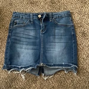 kancan jean skirt
